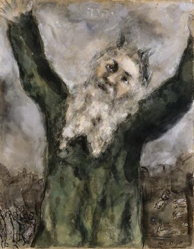  Ägypter - Mose verbreitet den Tod unter dem Zeitgenossen Marc Chagall der Ägypter